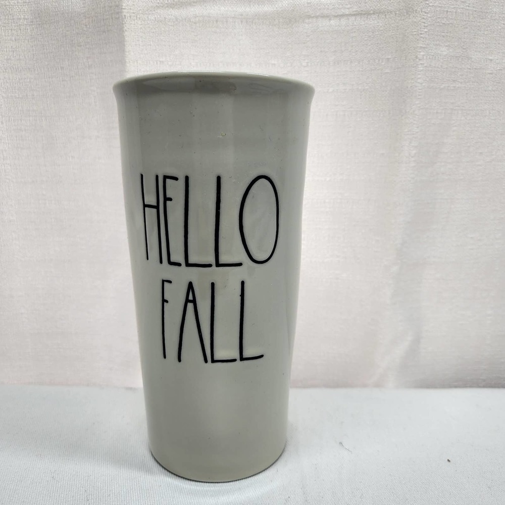 Rae Dunn Hello Fall Ceramic Travel Mug With Lid